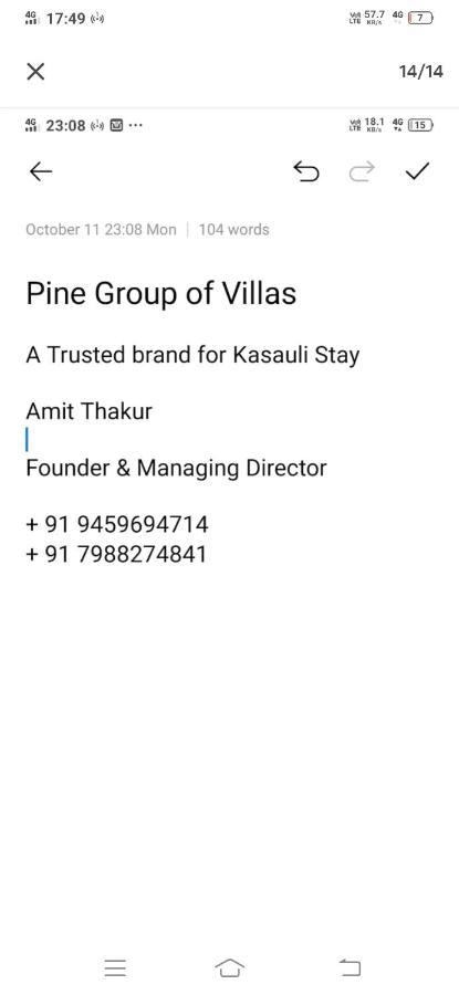 Himalyan Hills I Serviced Apt I Nature I Chef I Kasauli By Exotic Stays Bagian luar foto